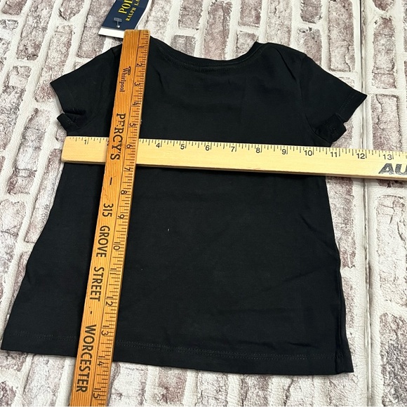 Polo Ralph Lauren Girls T-Shirt Graphic Black Red‎ Winter Plaid Logo NWT 2 / 2T - Picture 6 of 7